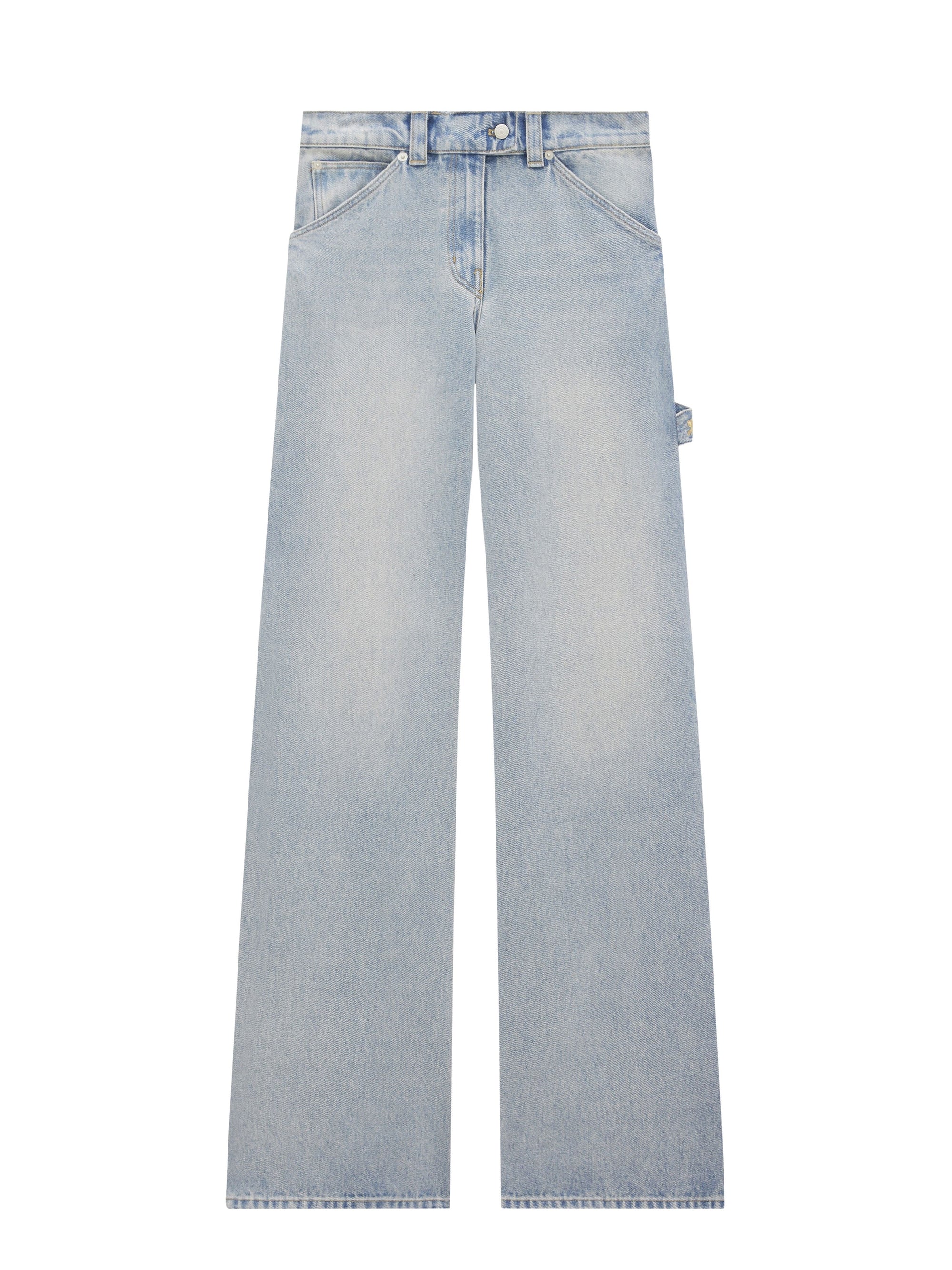 5pcs NEW / DIRTY BLUE DENIM BAGGY - Light blue wash