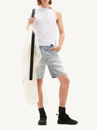 1pcs RELIQUAT 120€ / Short hammer en denim - Light blue wash