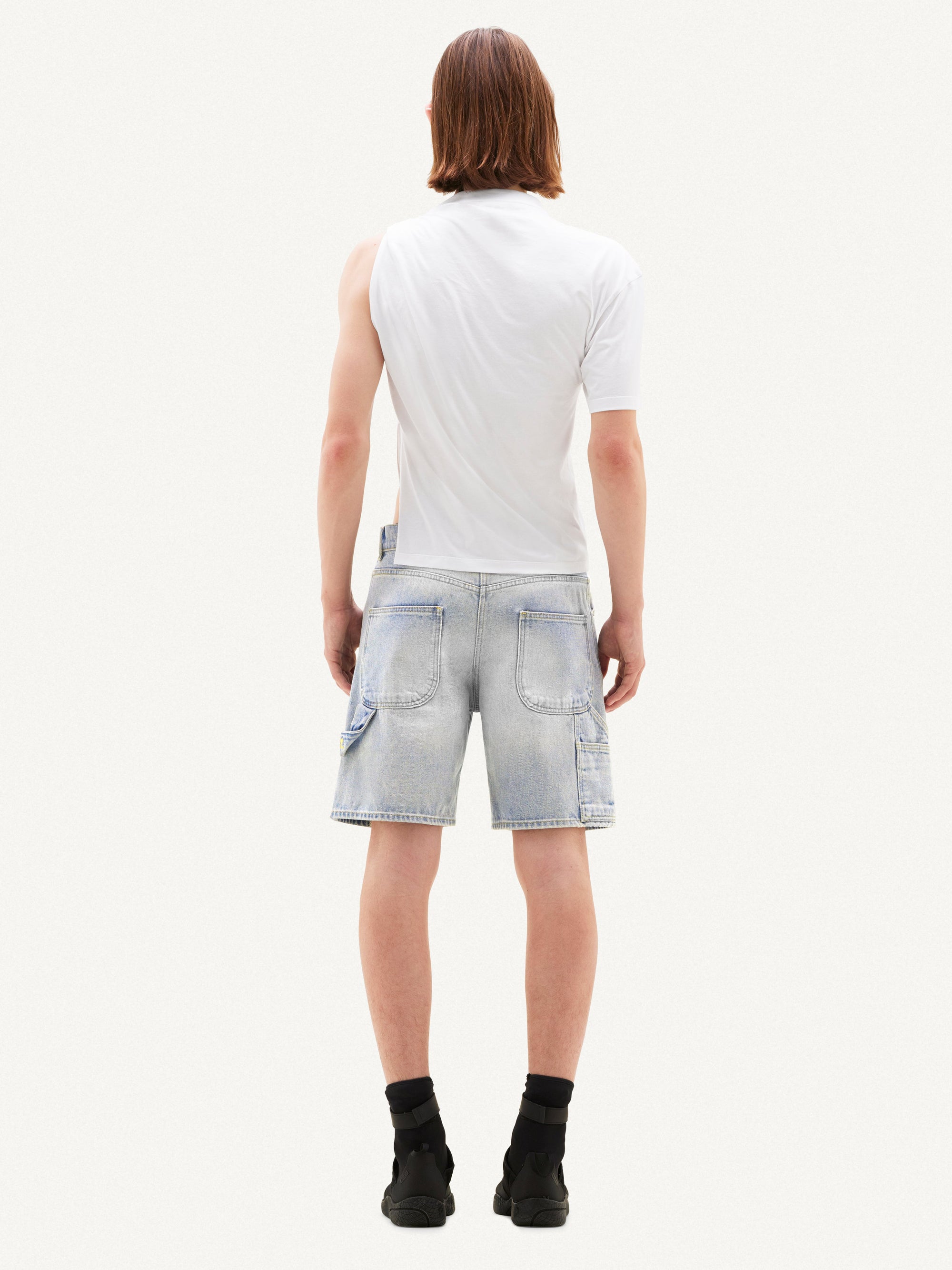 1pcs RELIQUAT 120€ / Short hammer en denim - Light blue wash