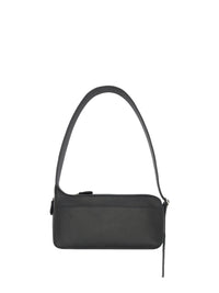 Racer leather baguette bag - Black