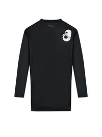 Body sport Twist en lycra - Black & Heritage White