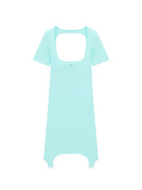 1pcs RELIQUAT 150€ / Robe jersey tech a-line - Turquese