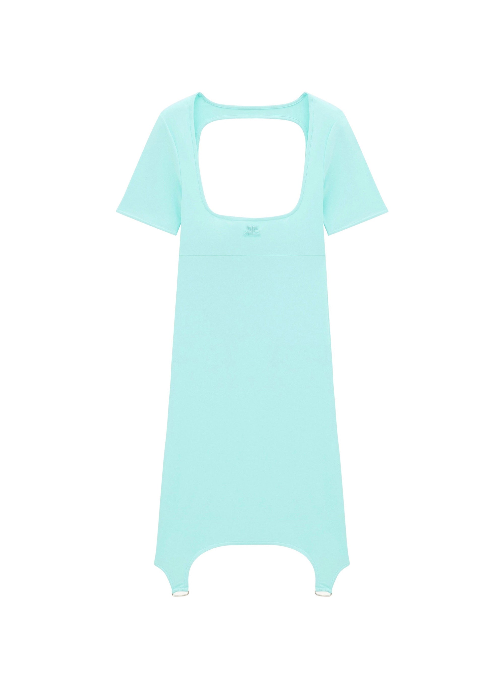 1pcs RELIQUAT 150€ / Robe jersey tech a-line - Turquese