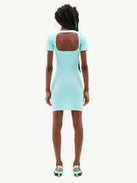 1pcs RELIQUAT 150€ / Robe jersey tech a-line - Turquese