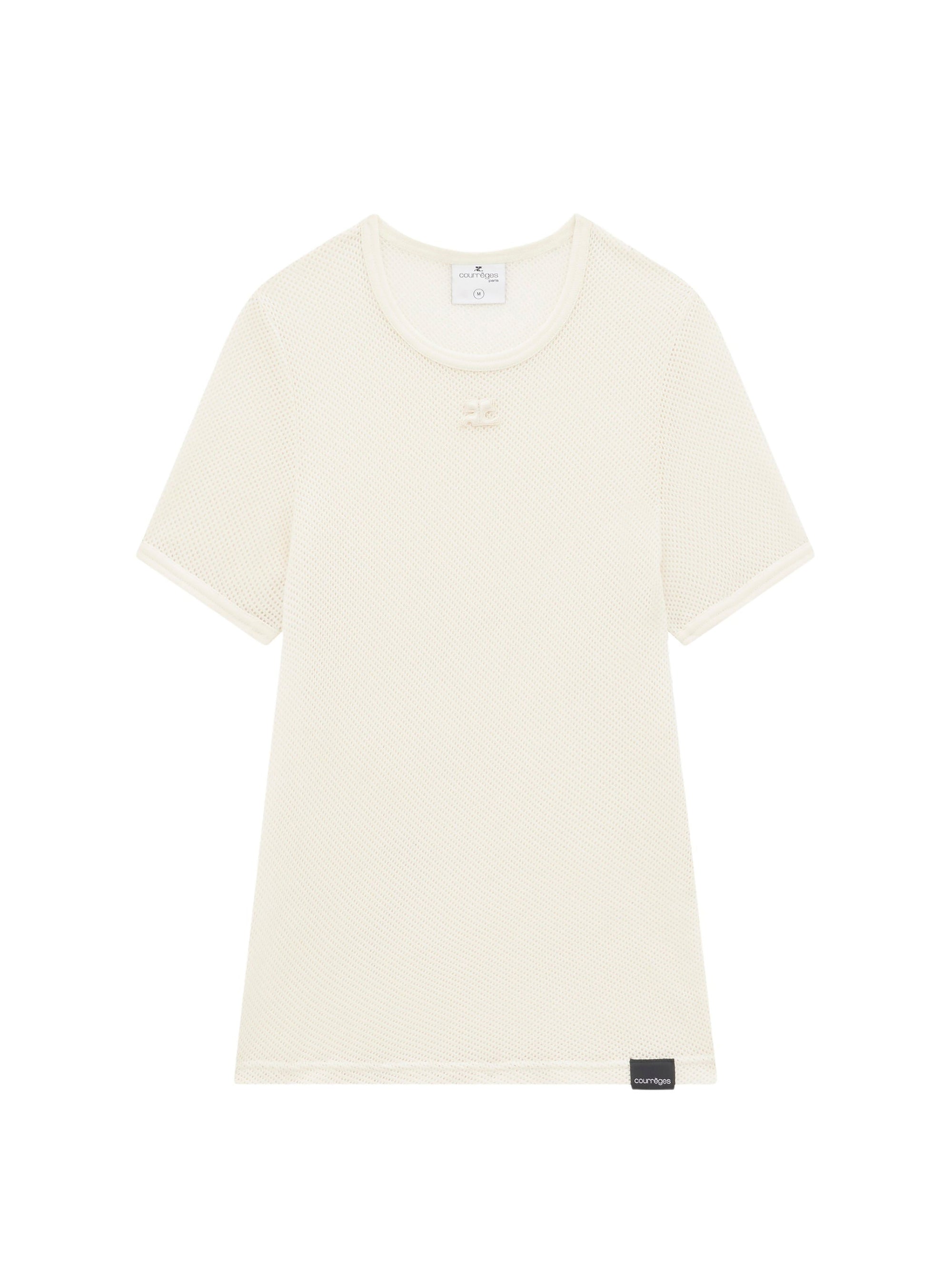1pcs RELIQUAT 95€ / T-shirt AC logo mesh - Natural