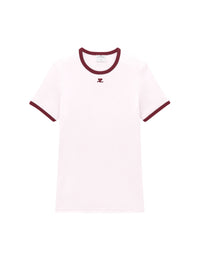 10pcs RELIQUAT 95€ / T-shirt signature contraste - Powder pink & Red