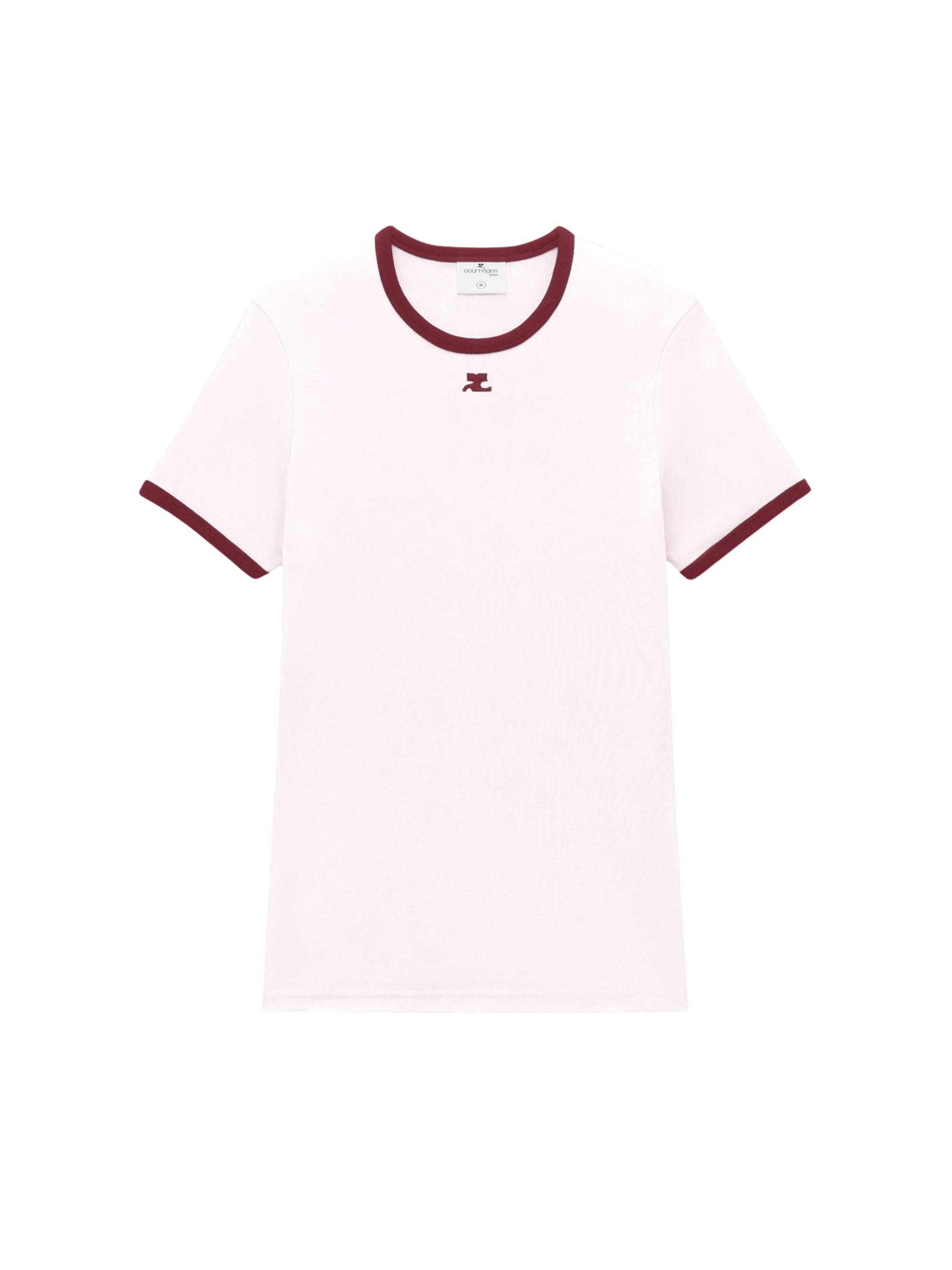 10pcs RELIQUAT 95€ / T-shirt signature contraste - Powder pink & Red