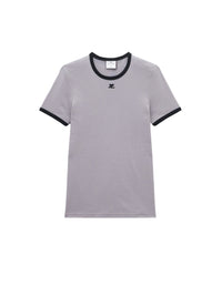 40pcs NEW / T-SHIRT CLASSIQUE CONTRASTE  - Smocked Grey & Black