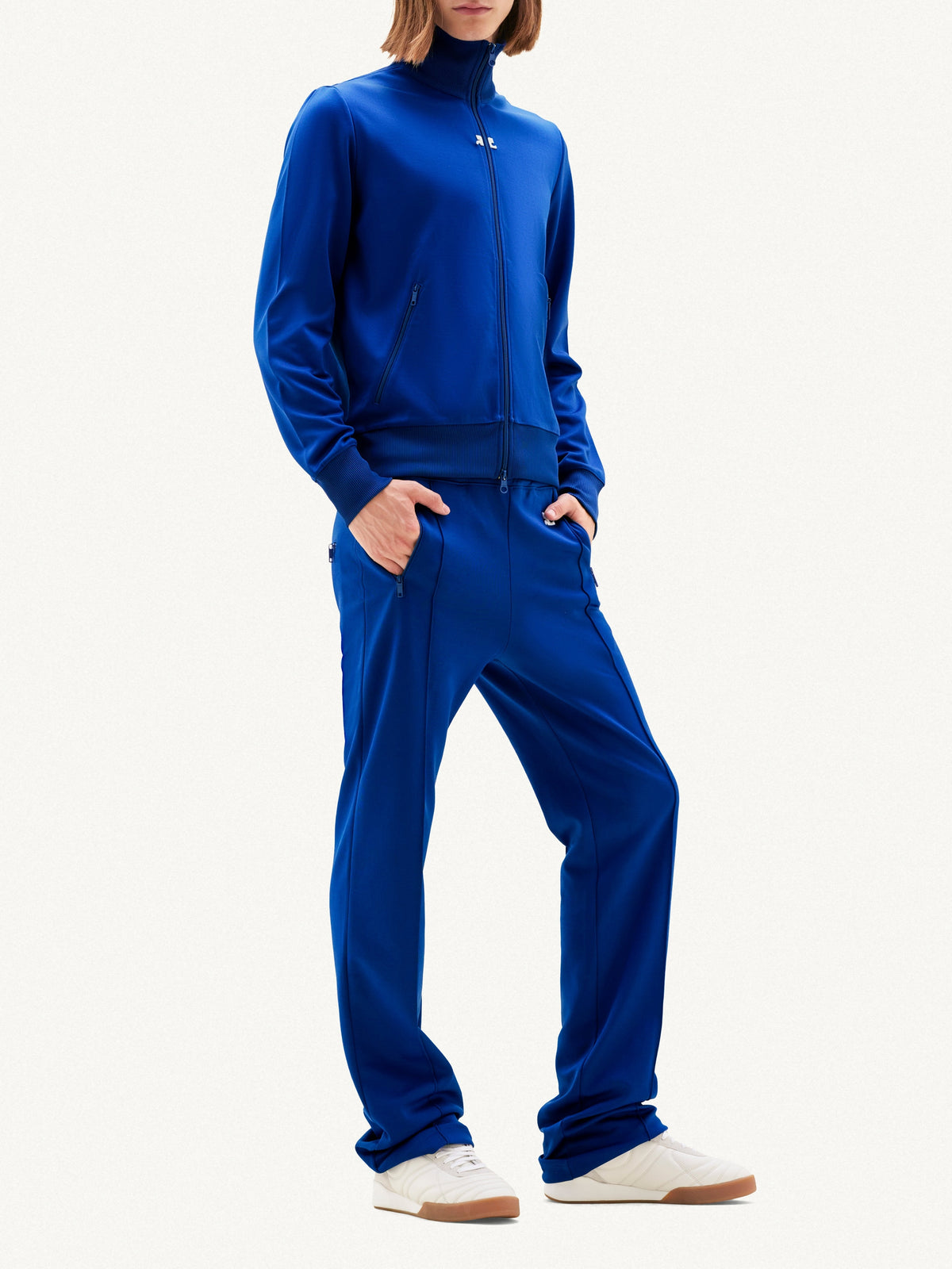 Sweatshirt court - Vintage Blue