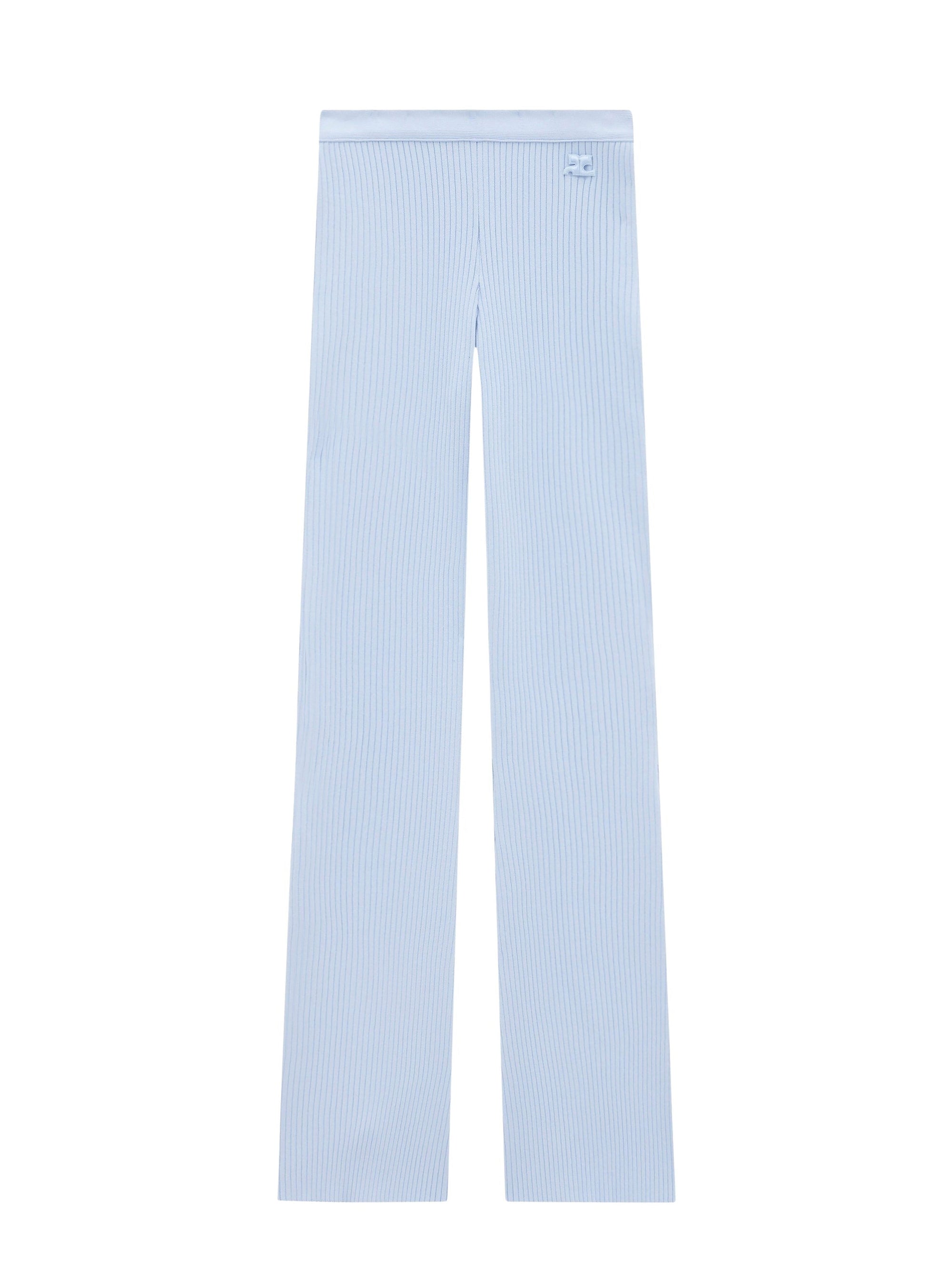 2pcs RELIQUAT 120€ / Pantalon iconique en maille côtelé - Sky