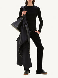 15pcs RELIQUAT 120€ / Pantalon iconique en maille côtelé - Black