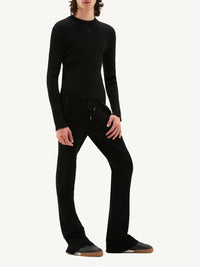 15pcs RELIQUAT 120€ / Pantalon iconique en maille côtelé - Black
