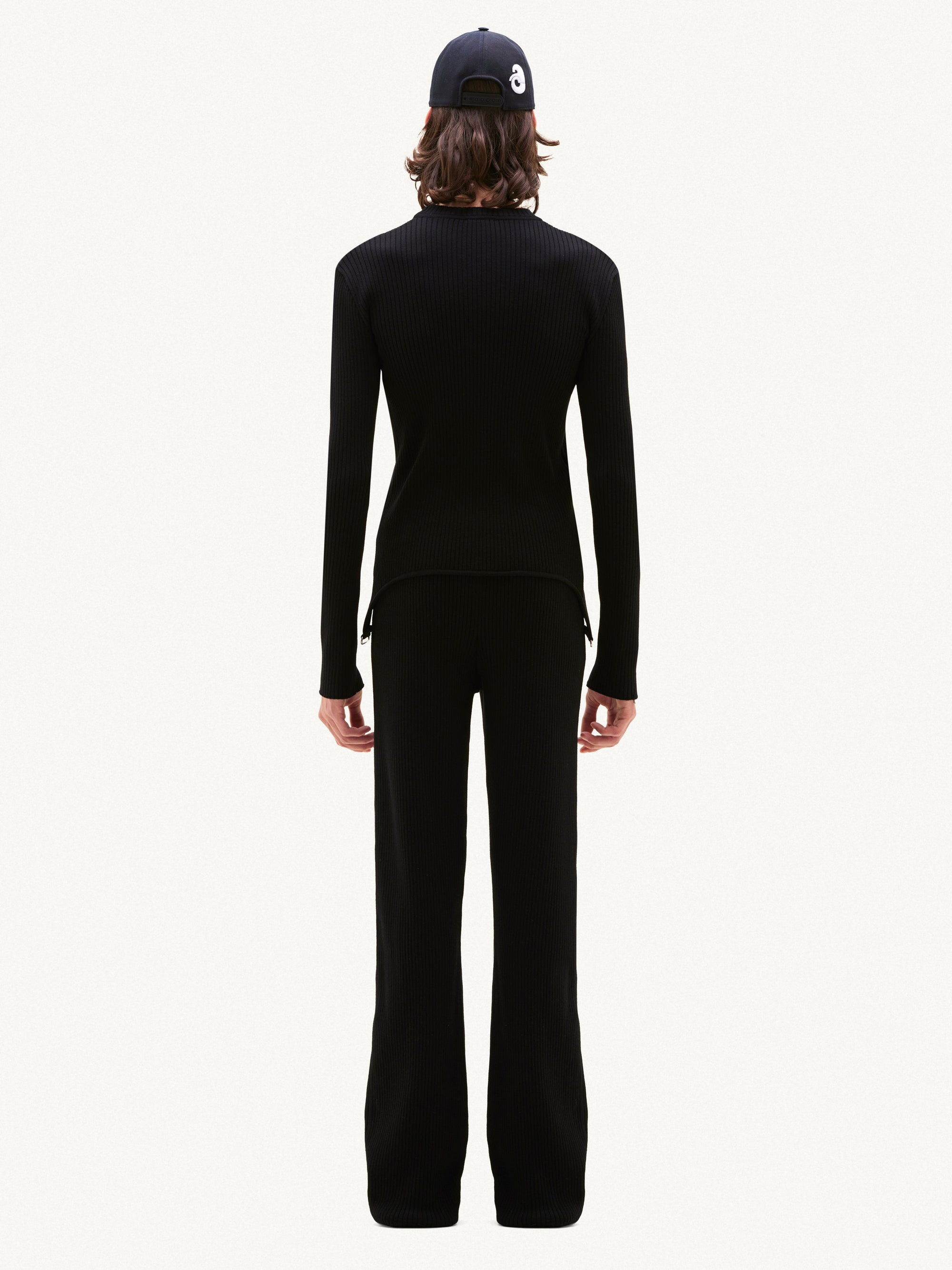 15pcs RELIQUAT 120€ / Pantalon iconique en maille côtelé - Black