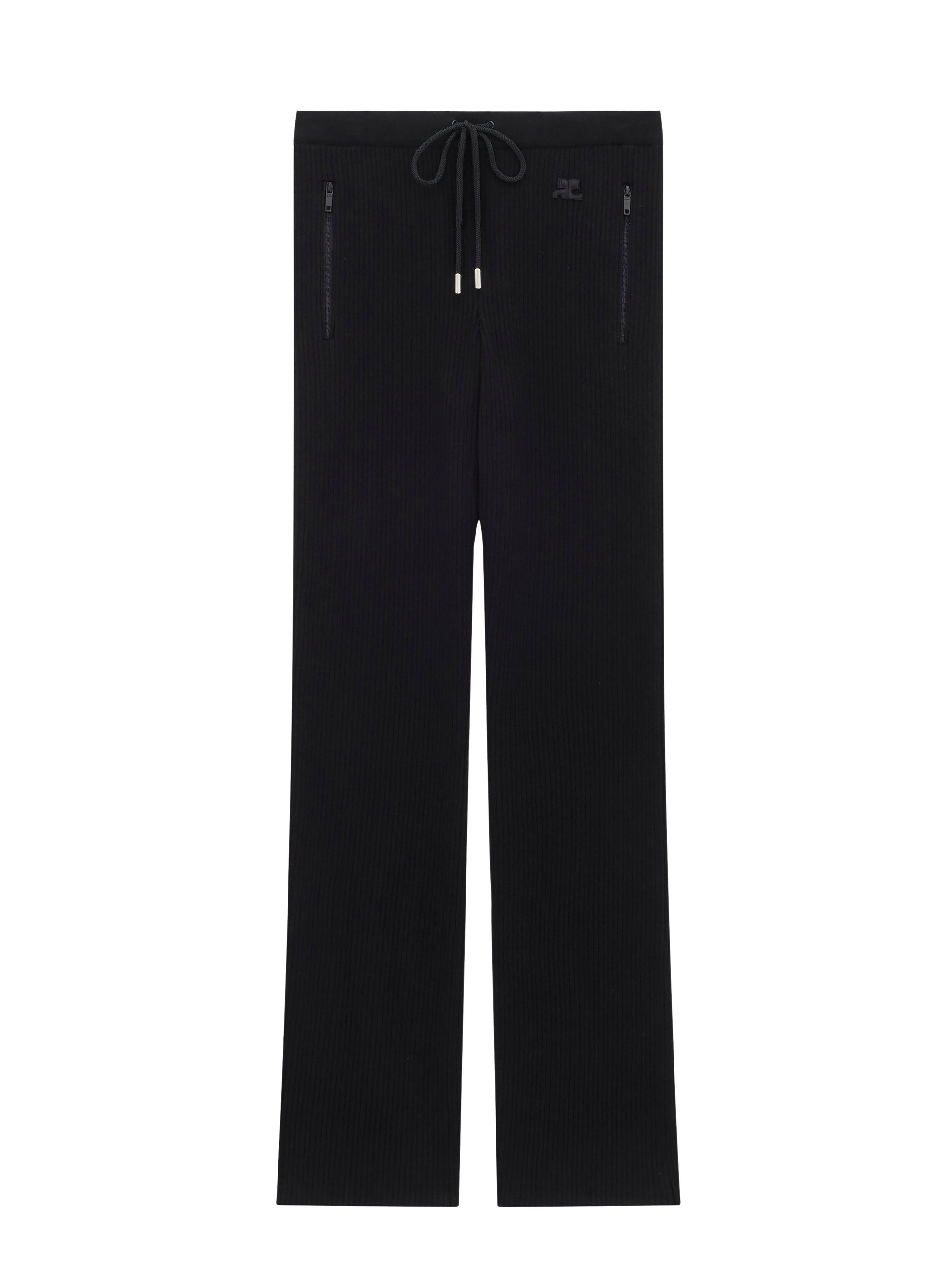15pcs RELIQUAT 120€ / Pantalon iconique en maille côtelé - Black