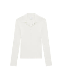 6pcs NEW / RIB KNIT AC CLASSICAL - Heritage white