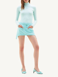39pcs NEW / RIB KNIT MOCKNECK - Turquese