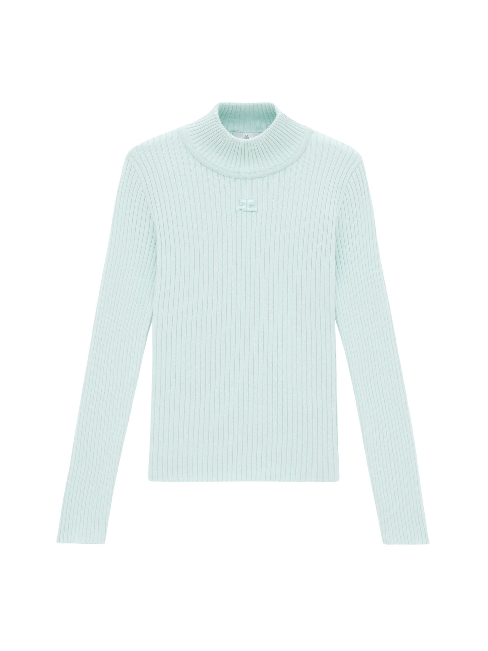 39pcs NEW / RIB KNIT MOCKNECK - Turquese