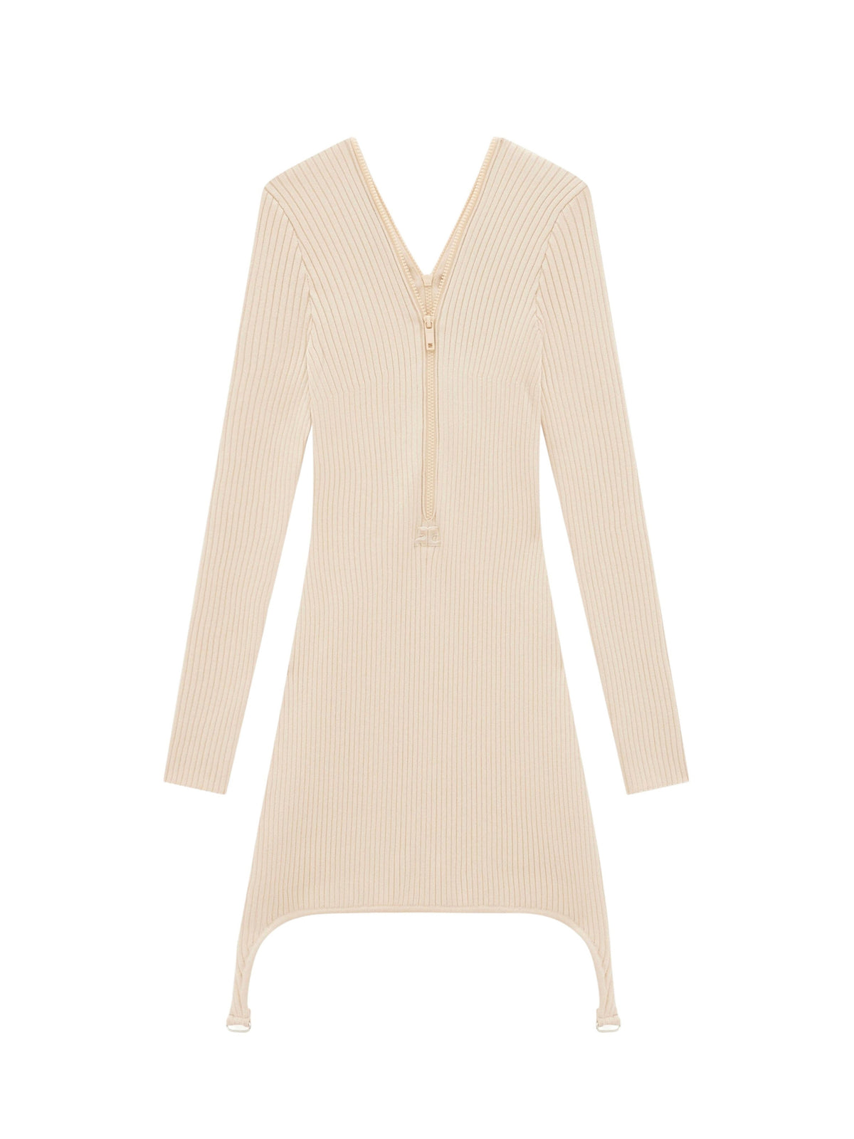 BRETELLES ZIP RIB KNIT