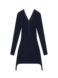 7pcs NEW / BRETELLES ZIP RIB KNIT