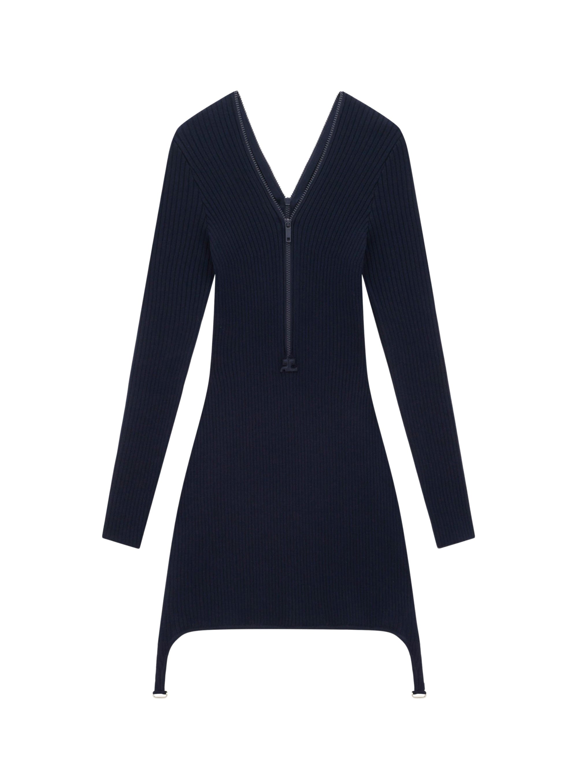 7pcs NEW / BRETELLES ZIP RIB KNIT
