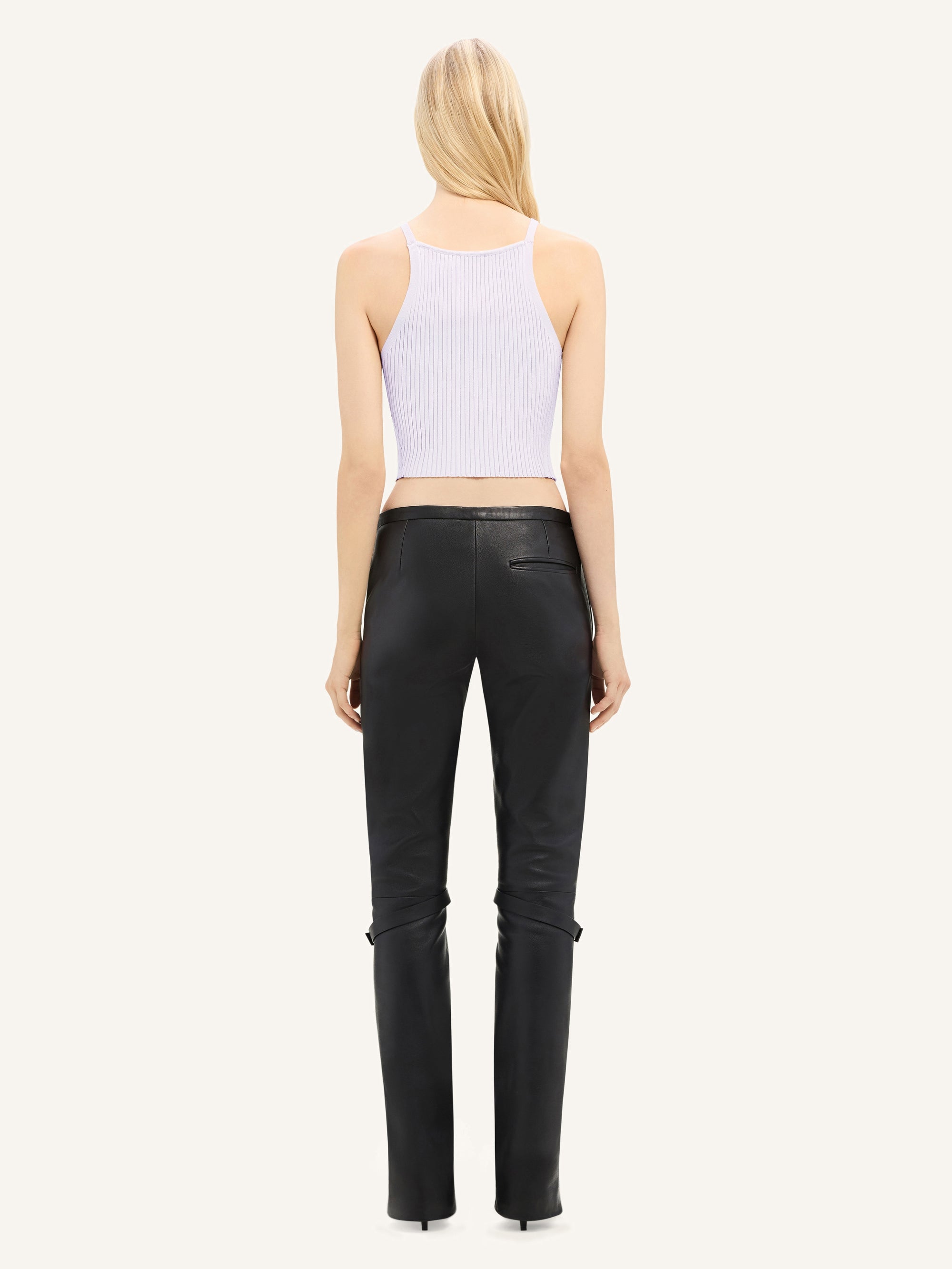 MIST RIB KNIT POINTY TANK TOP