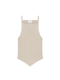 29pcs NEW / DÉBARDEUR POINTE EN MAILLE - Oatmeal