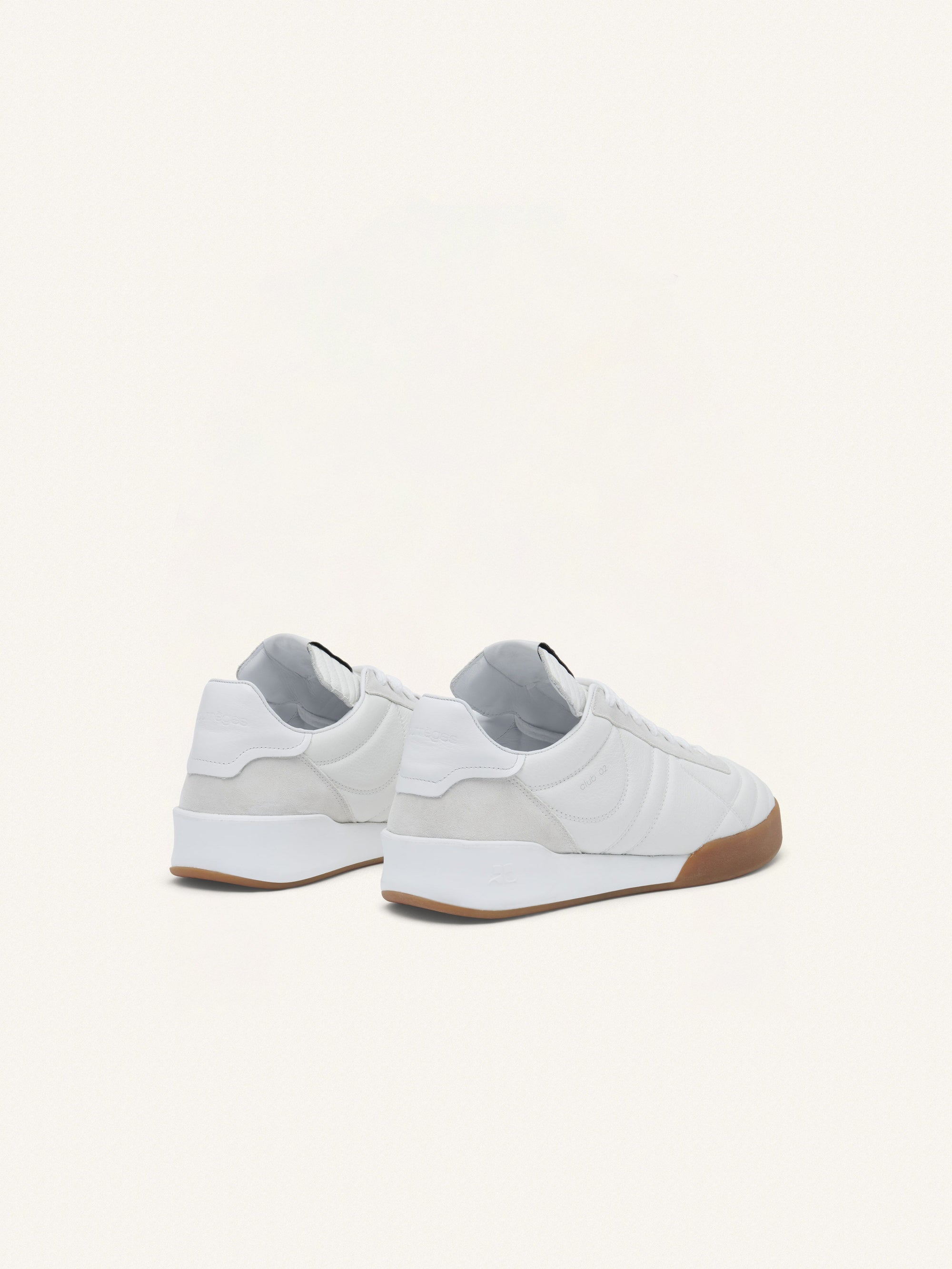 9pcs NEW /  CLUB 02 SNEAKERS EN CUIR - Heritage white