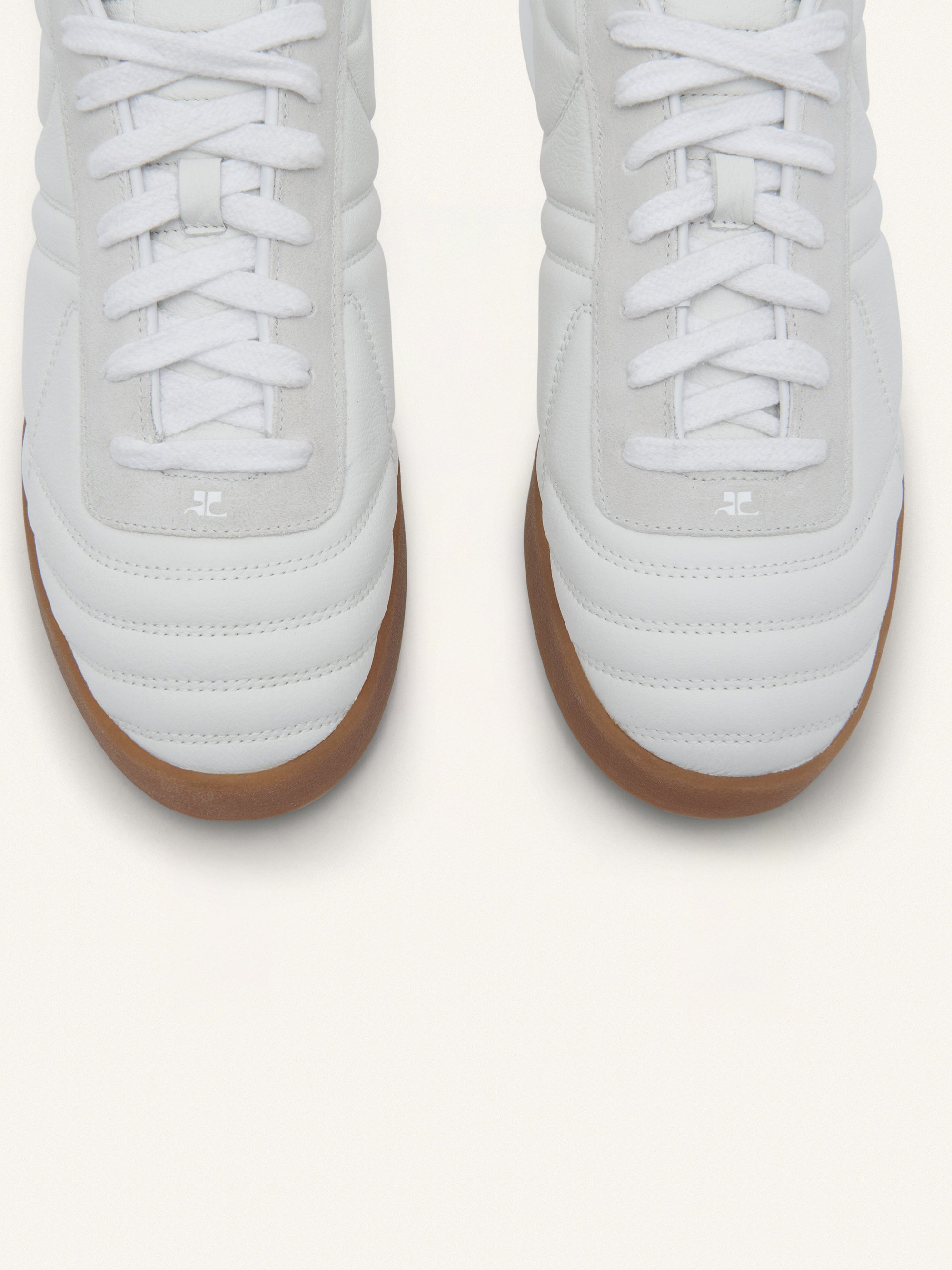 9pcs NEW /  CLUB 02 SNEAKERS EN CUIR - Heritage white