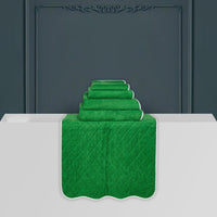 Univers de bain Uni liseré - Vert franc