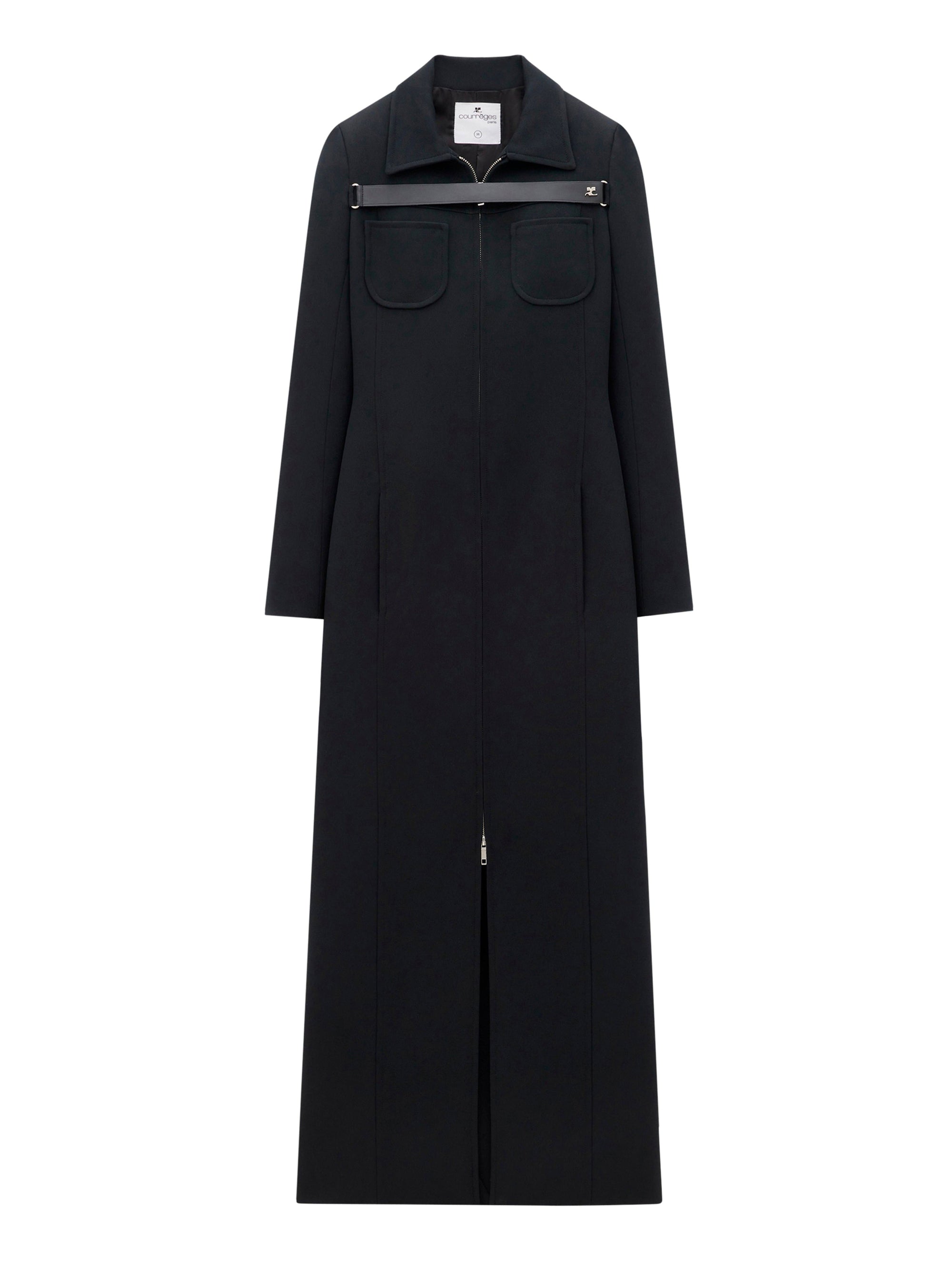 2pcs RELIQUAT 490€ / Robe strap en sergé - Black