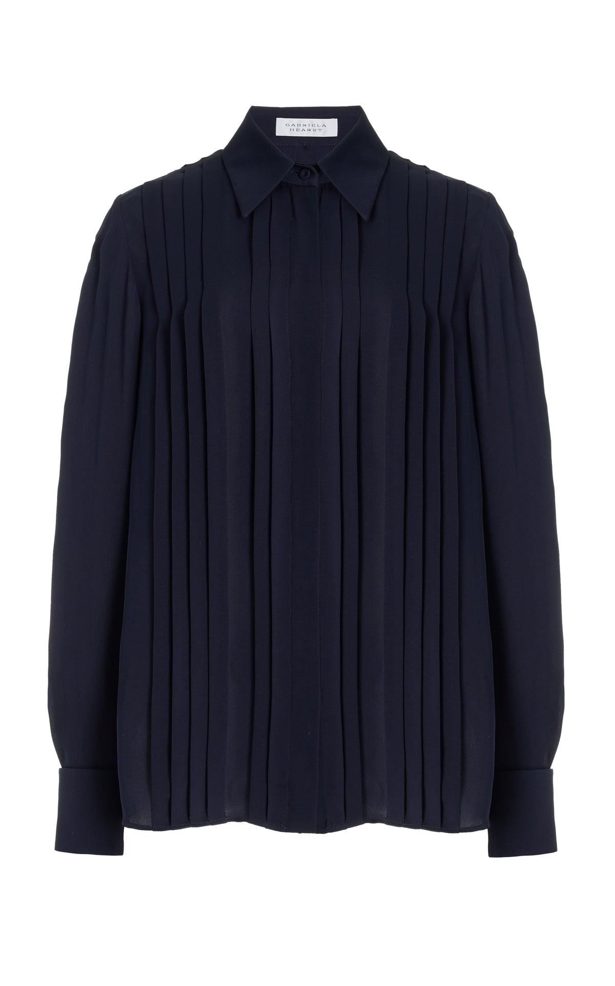 Dark Navy / Chemise Aimé en soie - Dark Navy