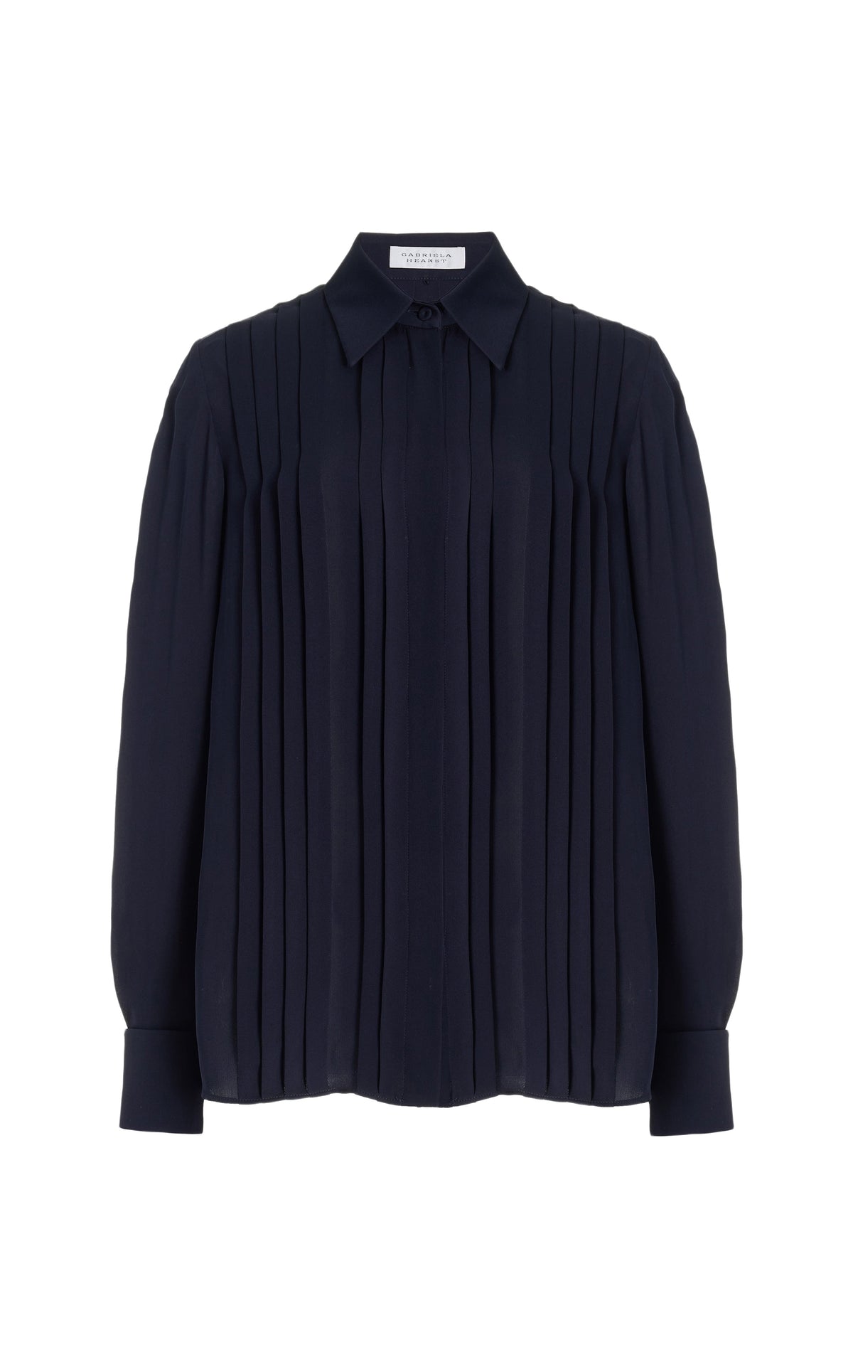 Dark Navy / Chemise Aimé en soie - Dark Navy
