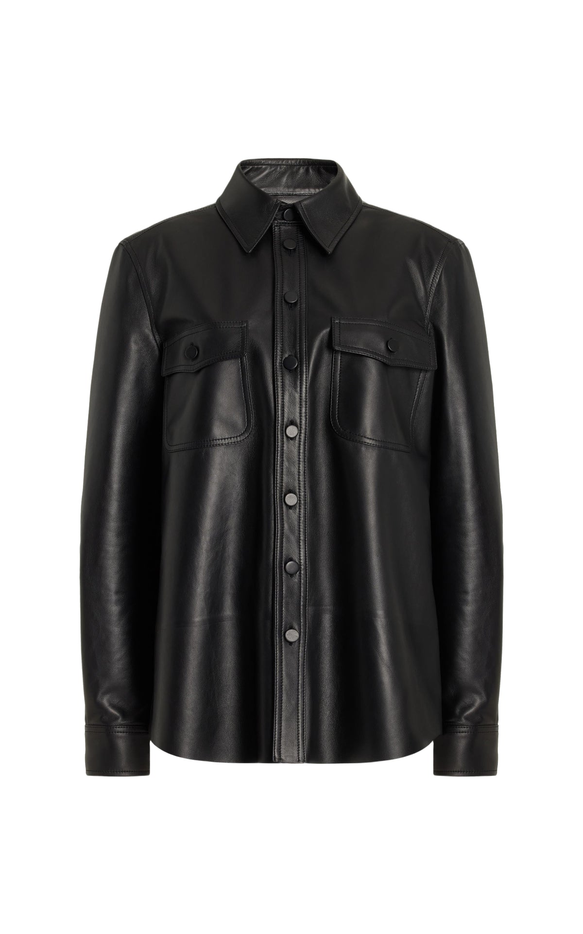 Black / Chemise John en cuir - Black