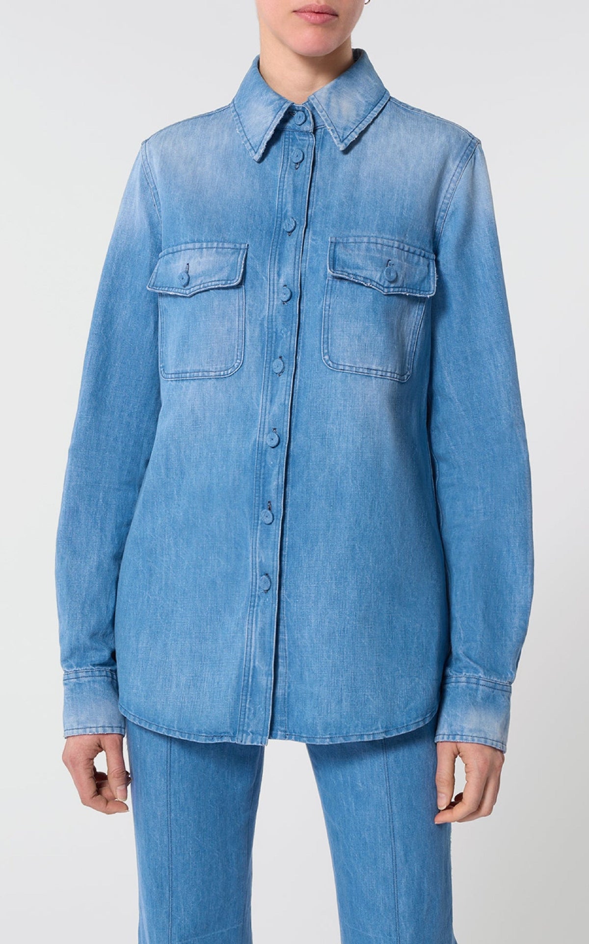 Light Blue Denim / Chemise John Austin - Light Blue Denim