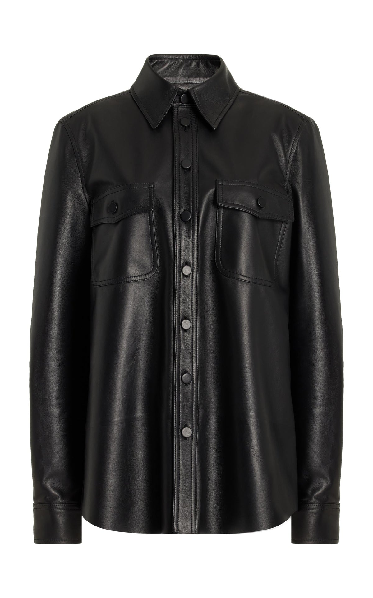 John Austin Shirt en noir eco cachemire bouclette