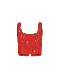 Top "Fatto a mano" en crochet - Love