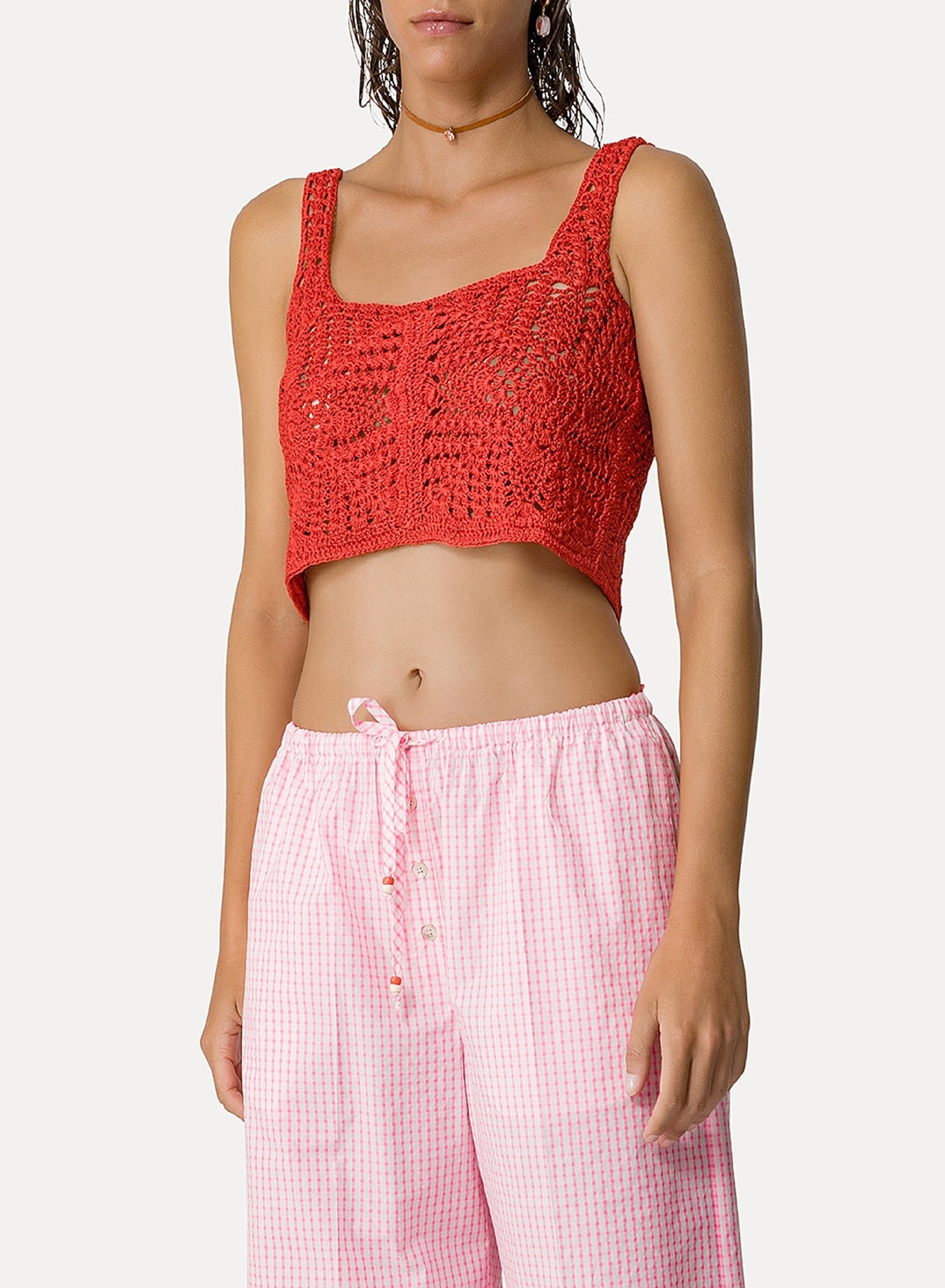 Top "Fatto a mano" en crochet - Love