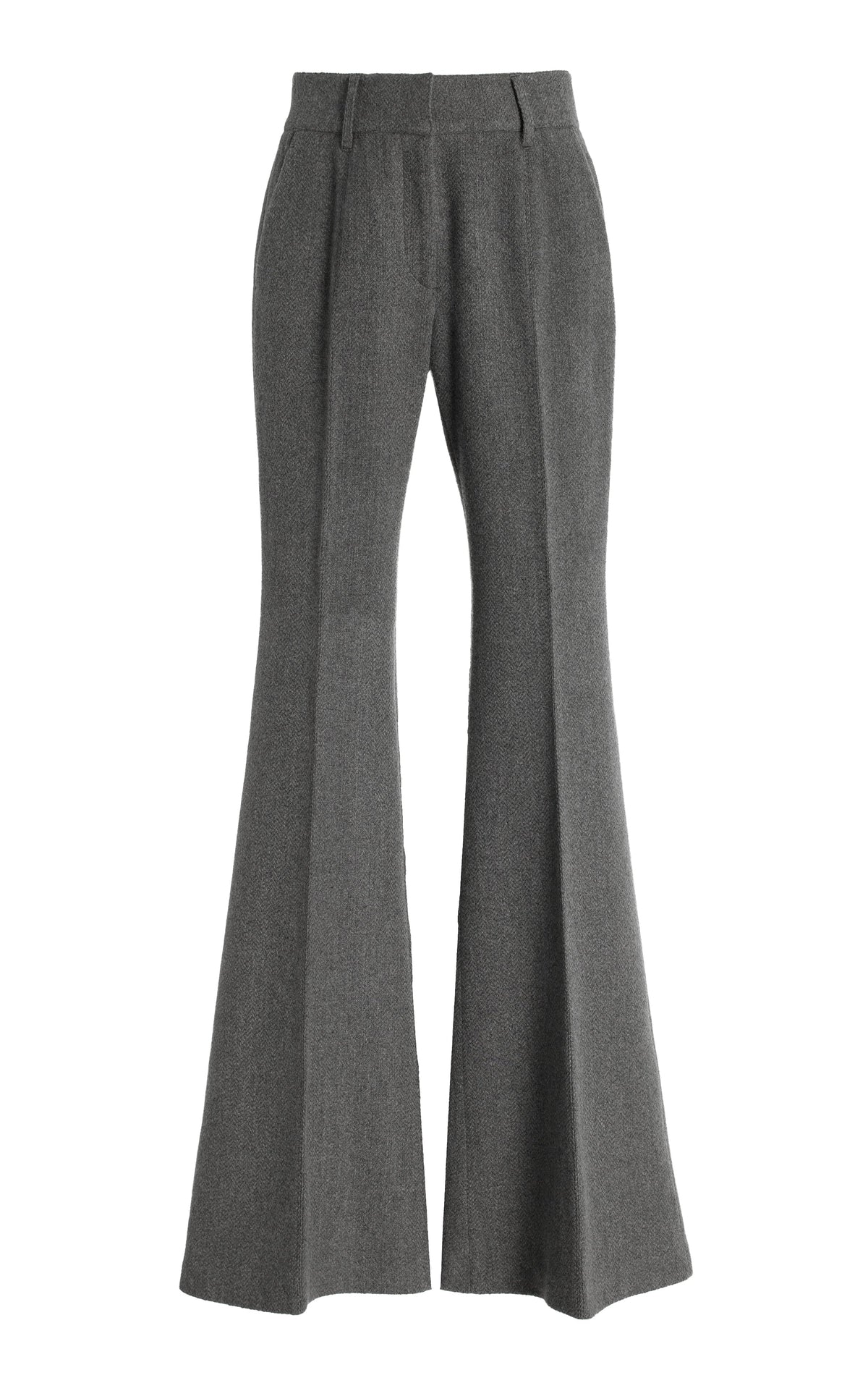 Rhein Pant en dark gris multicolore cachemire laine chevrons