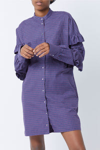 Robe courte Tell Isaac en coton - Orage