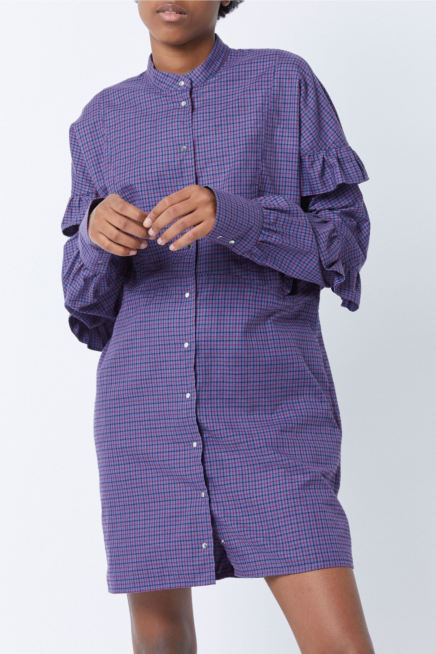 Robe courte Tell Isaac en coton - Orage