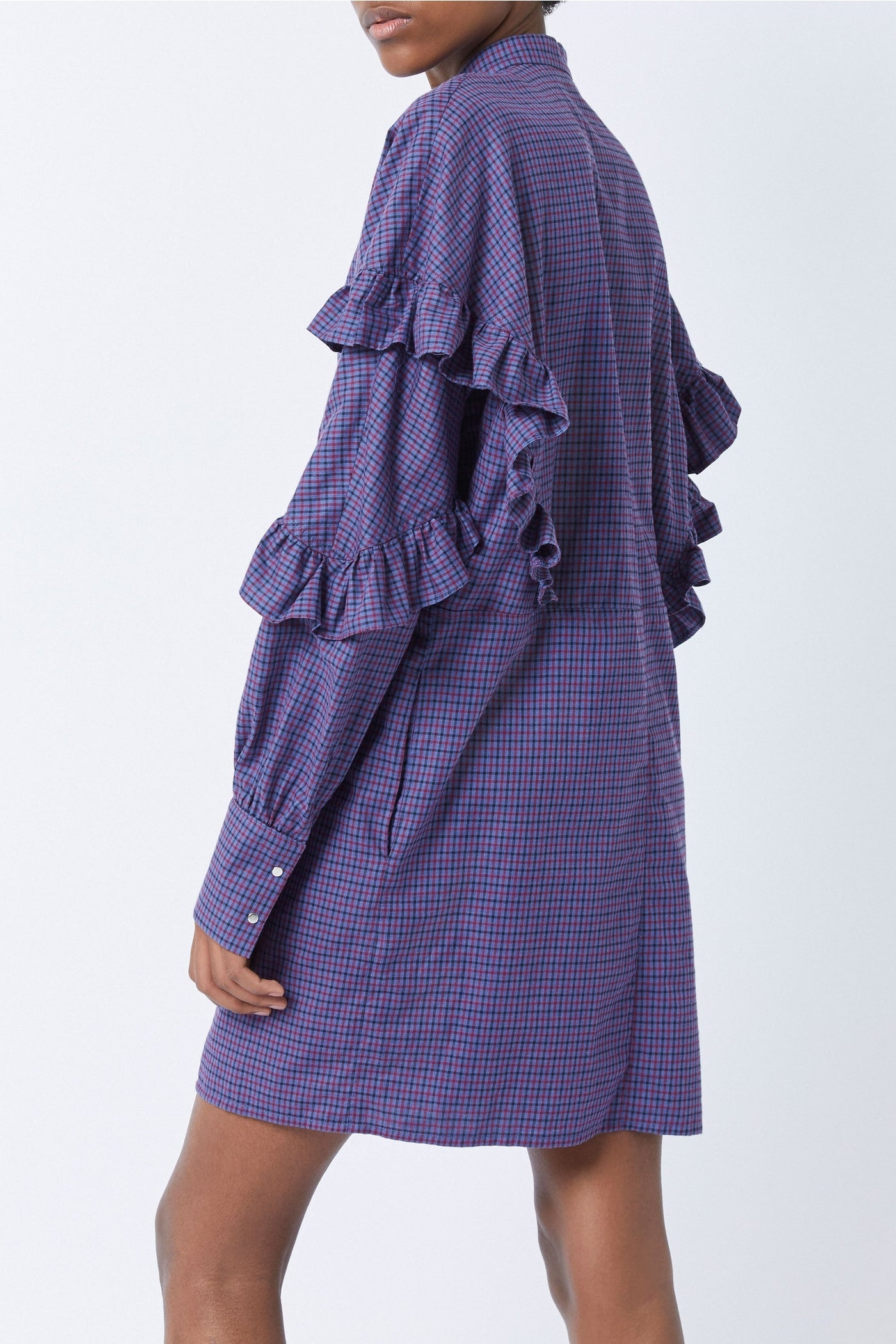 Robe courte Tell Isaac en coton - Orage