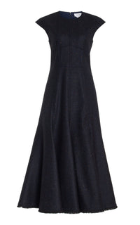 Dark Navy Multi / Robe Crowther en cachemire - Dark Navy Multi