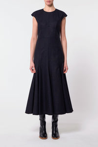 Dark Navy Multi / Robe Crowther en cachemire - Dark Navy Multi