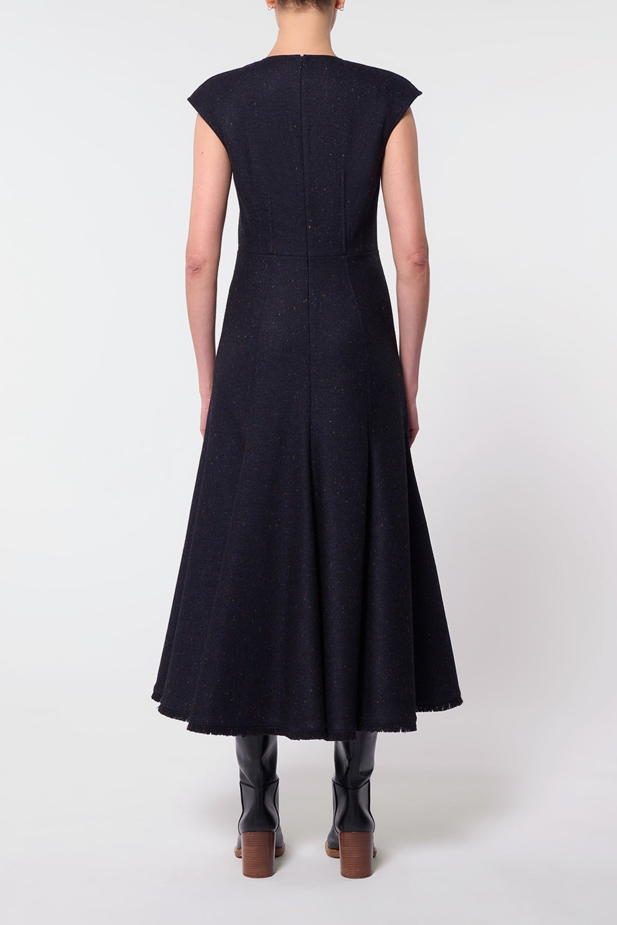 Dark Navy Multi / Robe Crowther en cachemire - Dark Navy Multi