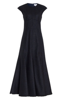 Dark Navy Multi / Robe Crowther en cachemire - Dark Navy Multi