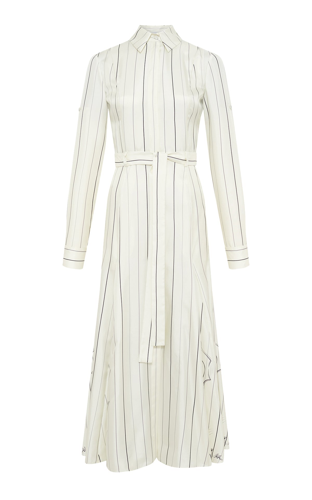 Galway Dress en mauve multicolore sea lavender imprimé laine