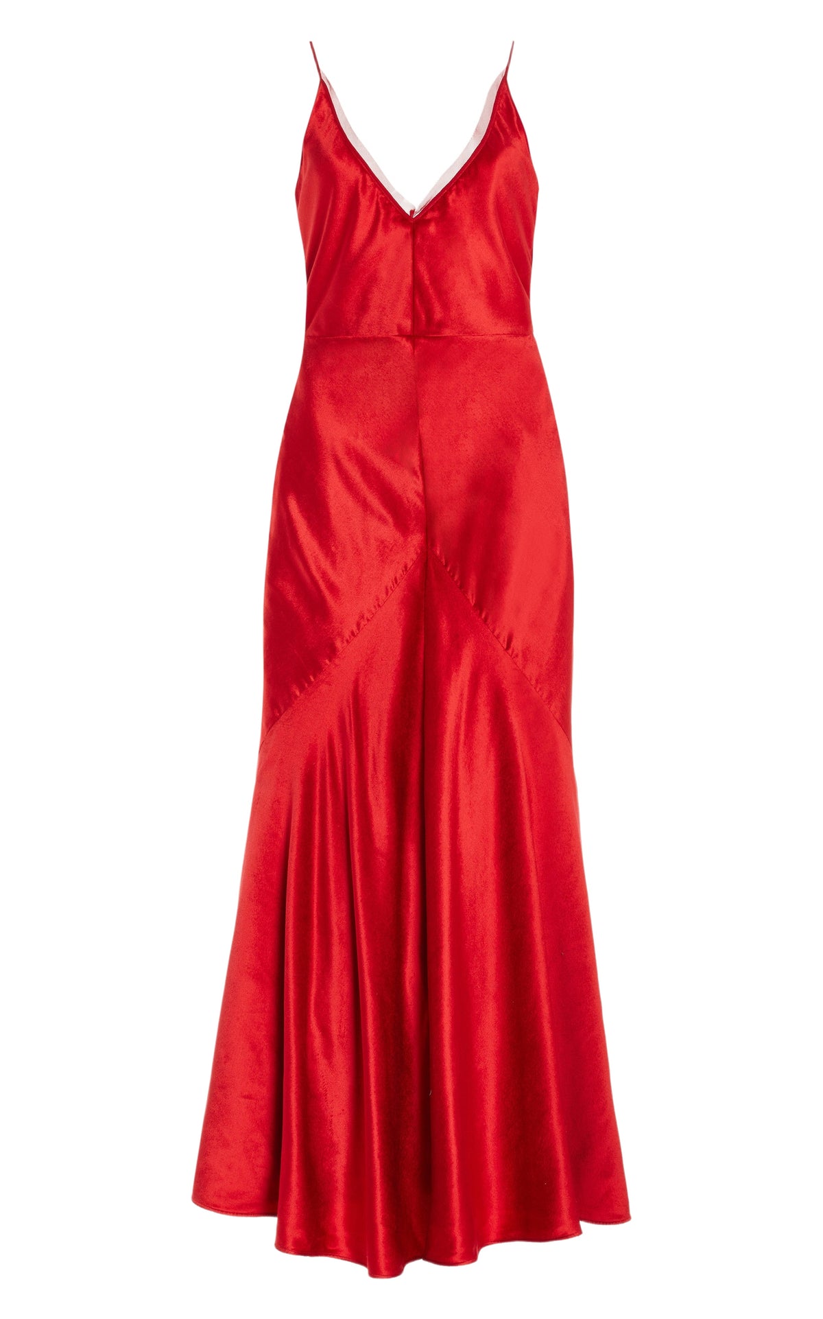 Scarlet Red / Robe Brigita en soie - Scarlet Red