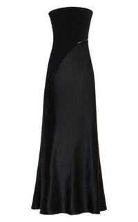 Black / Robe Chiki en soie - Black