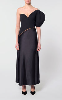 Black / Robe Giulia en laine - Black