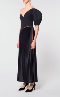 Black / Robe Giulia en laine - Black
